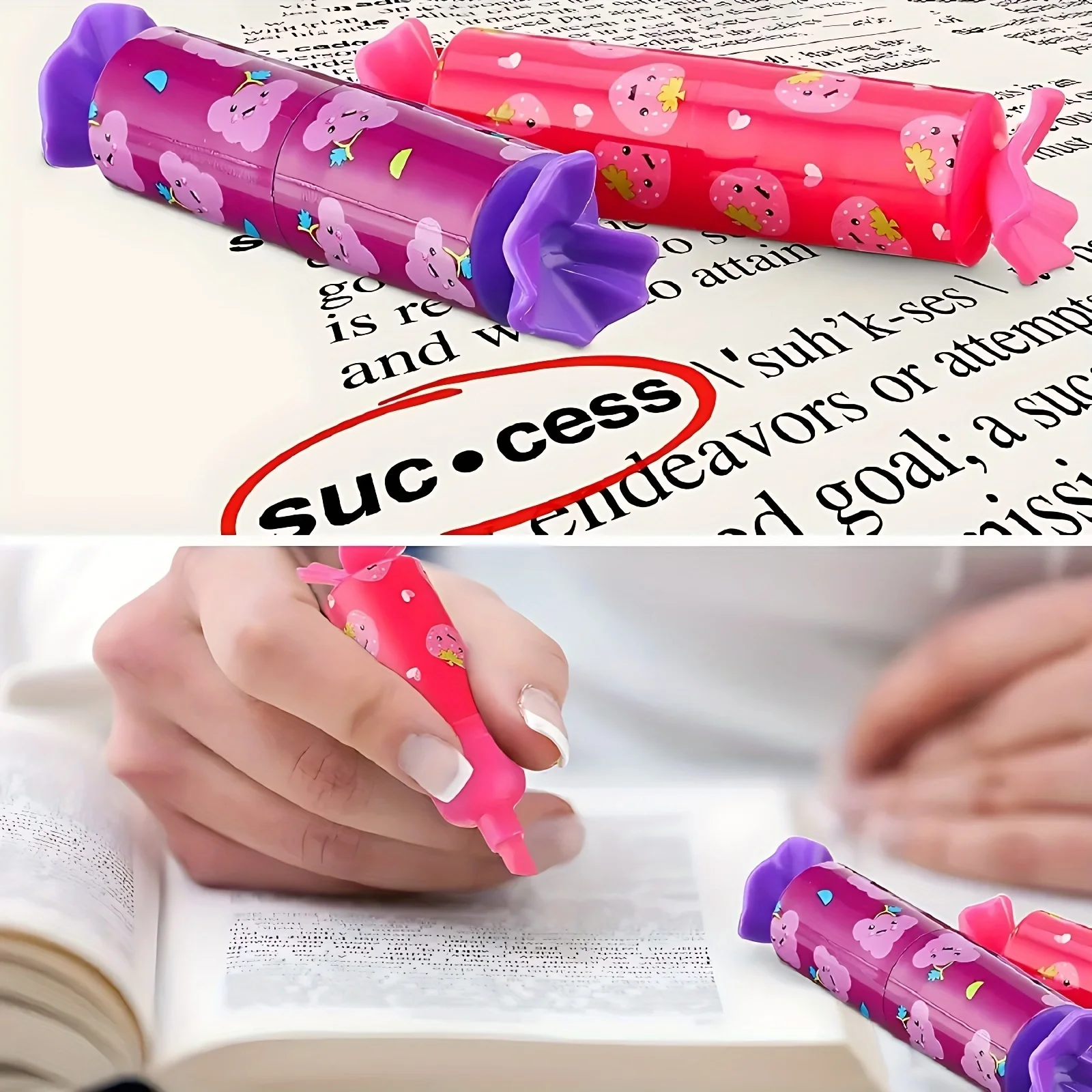 Mini Highlighter Candy Pastel Highlighter Chisel Tip Marker Pen Party Birthday Drawing Poster Diary 6pcs