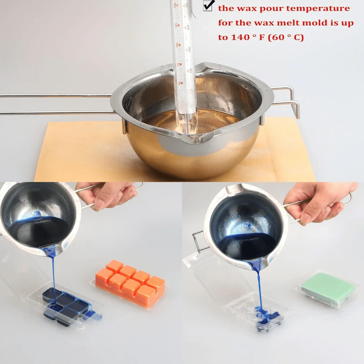 Silicone Candle Mold Aromatherapy Candle Mold Silicone Candle Molds Candle Mold Beeswax Mold Cylindrical Candle Mold 10pcs Wax Melt Mold Wax Melt Clam Shell Mold Square 6-Cavity Transparent Plastic Cube Tray for Candle Making And Soap