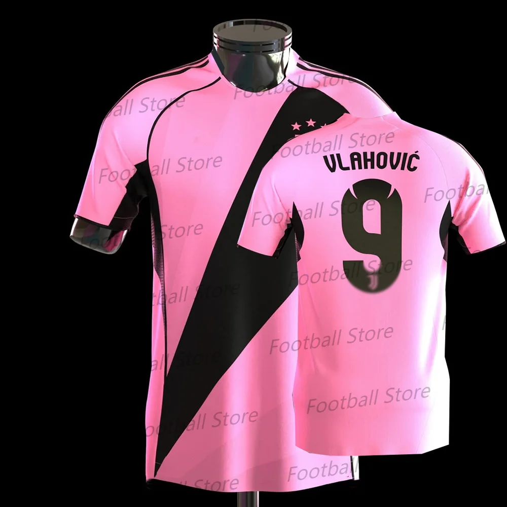 T Shirt For Men Football Jersey Italy O-Neck Quick Drying Uwen Training Vlahovic 9 T-Shirt 25-26 Kit Adult/KID Jersey Kit