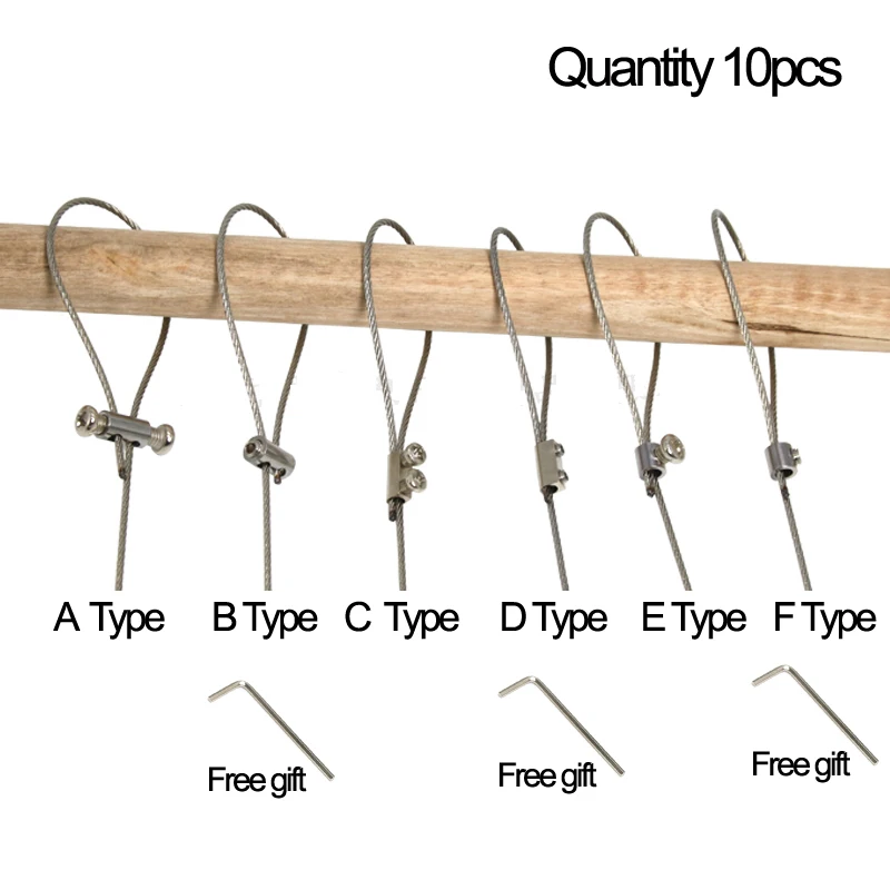 1~2mm Wire Rope Double Hole Locking Device Diy Lighting Hanging Clip Adjustable Telescopic Buckle Nut & Bolt Sets 10pcs Screw Bolt Nut Set