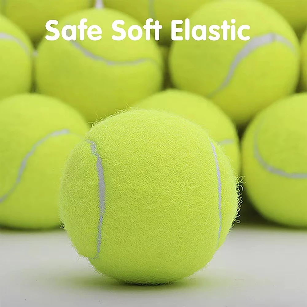 12 PCS Tennis Launcher Elastic Ball for Small and Medium Size Dogs Playing Fetch Latex Ball 2inch Dog Toy Portable Tennis Throw 4