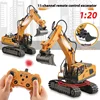 Children'S Large Alloy Remote Control Excavator 11 Channel Crawler Excavator Boy'S Engineering Remote Control Car Toy 1