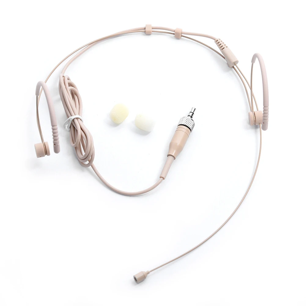 Headband Microphone 3.5mm 3 Pin 4 Pin XLR Plug Double Earhook Headset Mic
