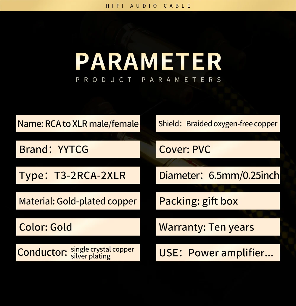 Cabo Hi-Fi Premium Hi-Fi, Cabo de Interconexão