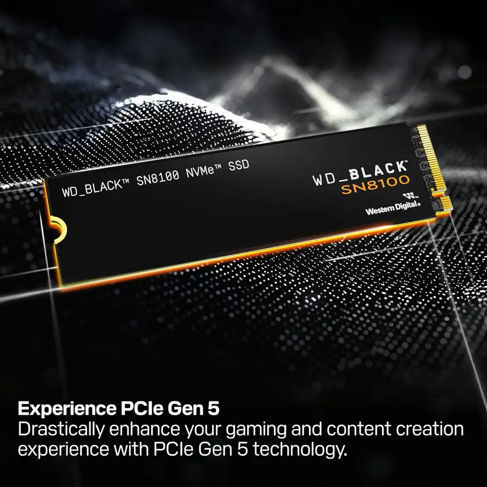 WD_BLACK SN8100 PCIe 5.0x4 M.2 2280 NVMe SSD 1TB/2TB/4TB 内蔵