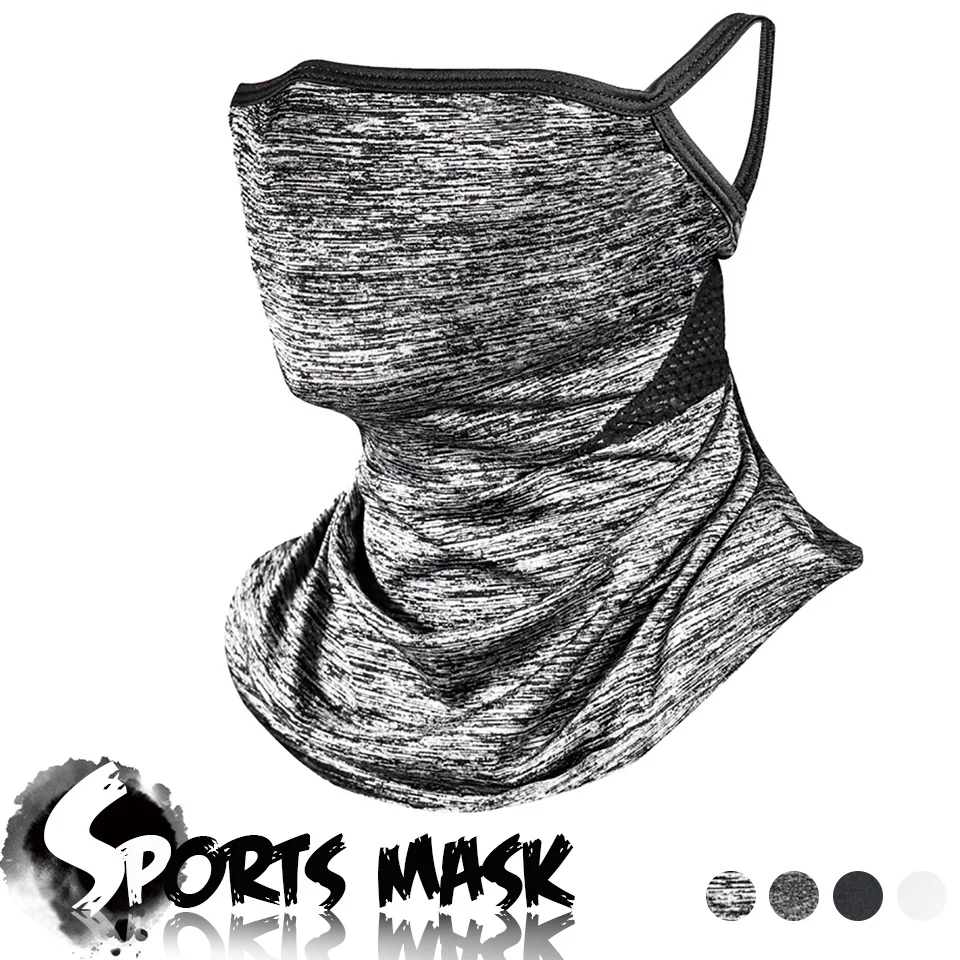 

Ice Silk Sun Protection Bandana Anti-UV Outdoor Dustproof Cycling Mask Hanging Ear Motorcycle Fishing Headgear Half Face Mask