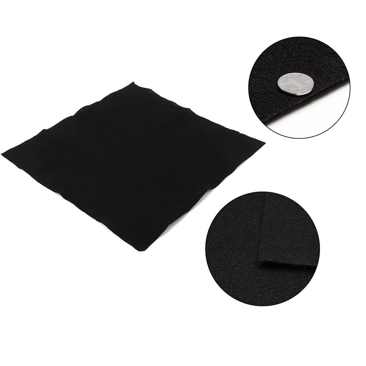 High-Performance Black Activated Carbon Air Purifier Filter Fabric