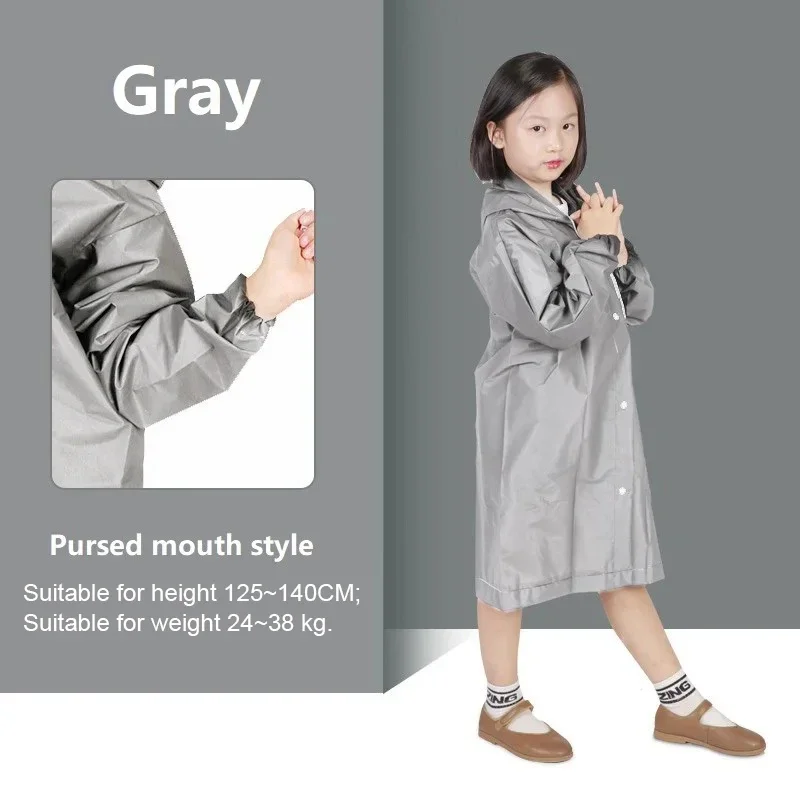 Children's Yellow Waterproof Raincoat Poncho