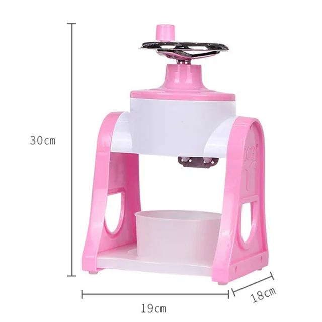 A96K-Ice Shaver Manual Hand Crank Shaved Mini Portable Picnic Snow Cone Machine Smoothie Ice Machine Mini Ice Shaver 6