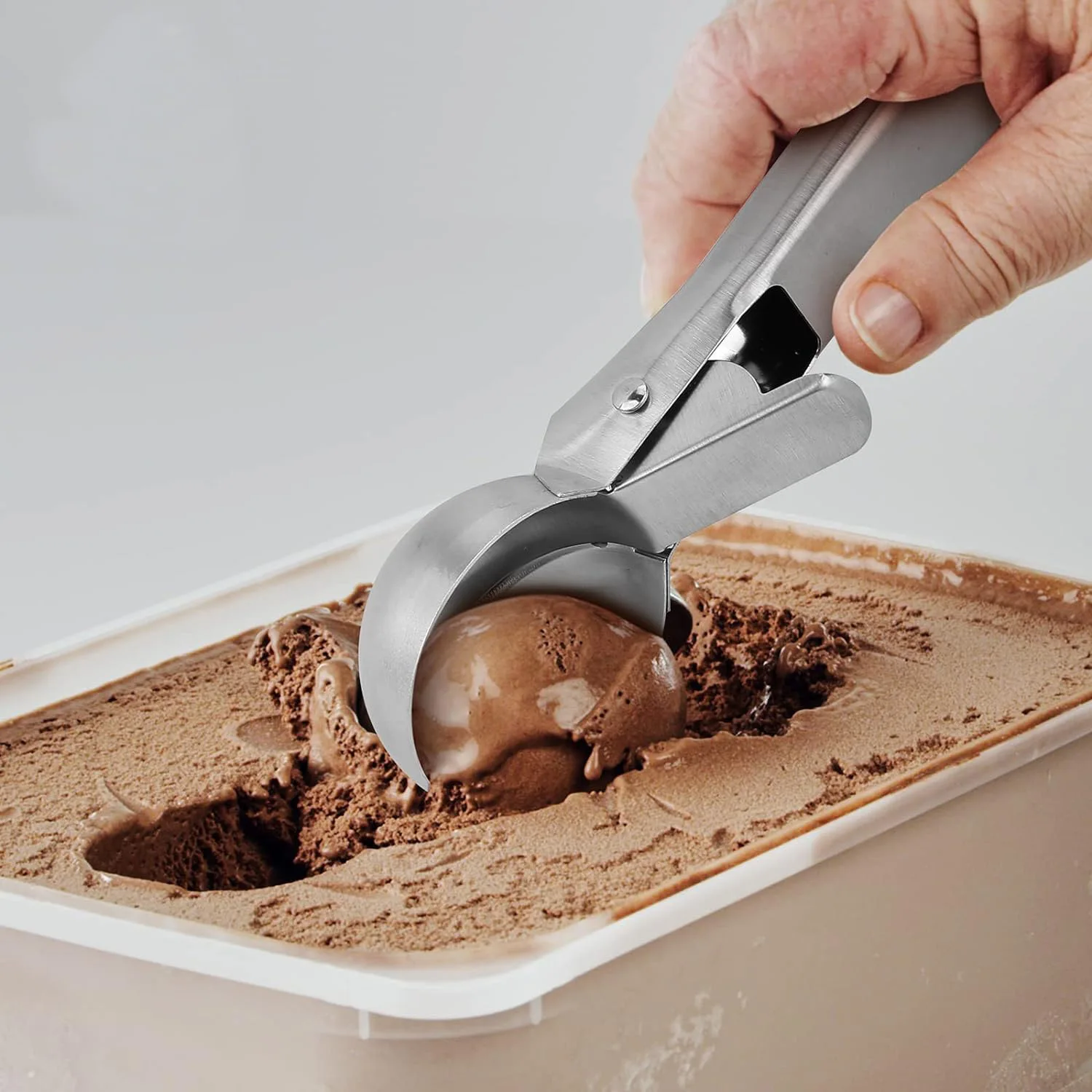 Stainless Steel Ice Cream Spoon Squeezed Fruit Watermelon Spoon Fruit Digging Ball Ice Cream Digging Dessert Tool