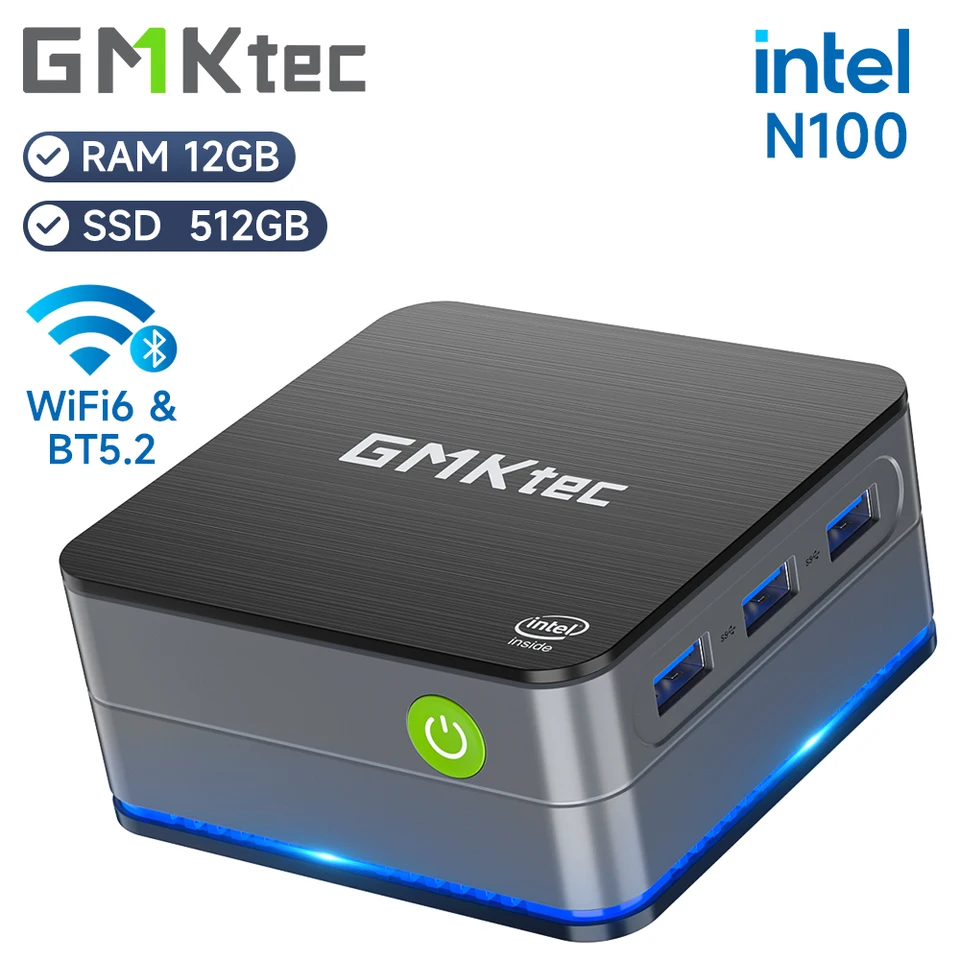 GMKtec G2 Mini PC Windows 11 Pro Intel 12th Gen Alder Lake N100