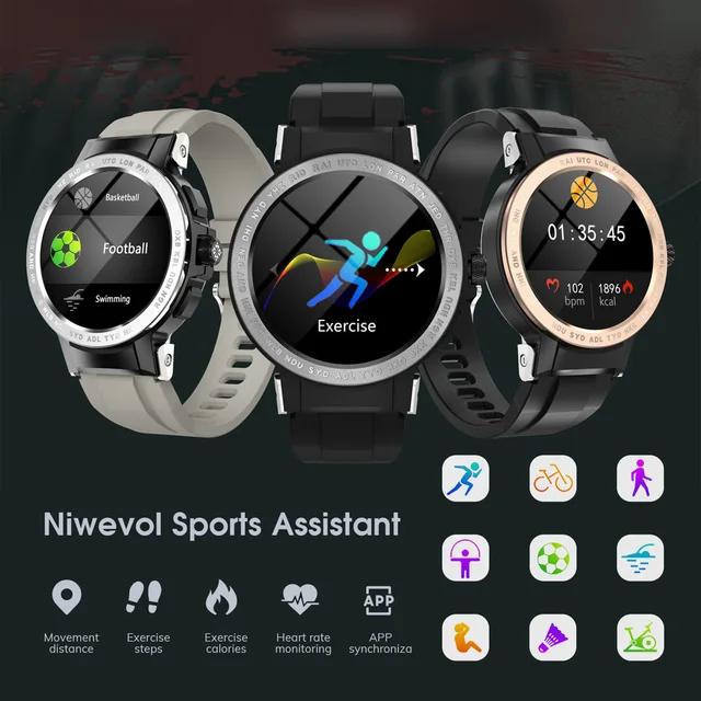 Niwevol IP68 impermebile Smrt Wtch uomo 2022 nuovo qudrnte personlizzto sport frequenz crdic orologi Fitness per Android IOS Smrtwtch| |  -2