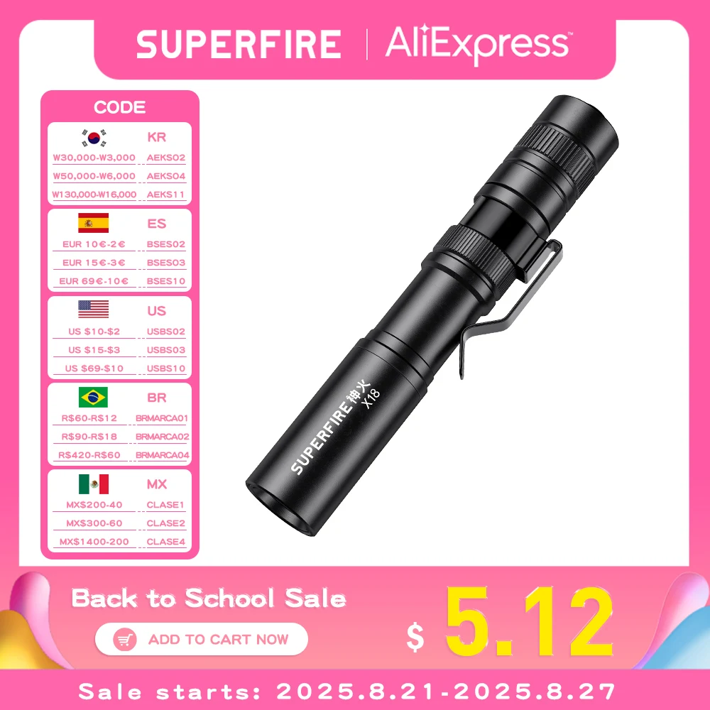  slider image of 2025 SUPERFIRE X18 Mini