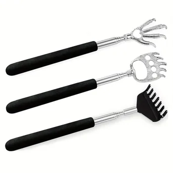Stainless Steel Adjustable Back Scratcher - Retractable Claw for Portable Massage and Tickle Relief Happy Mother's Day, Gifts 1
