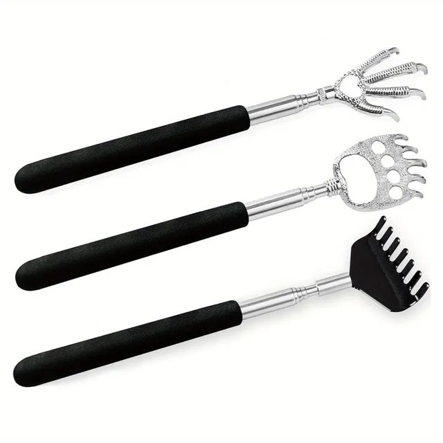Stainless Steel Adjustable Back Scratcher - Retractable Claw for Portable Massage and Tickle Relief Happy Mother's Day, Gifts 1