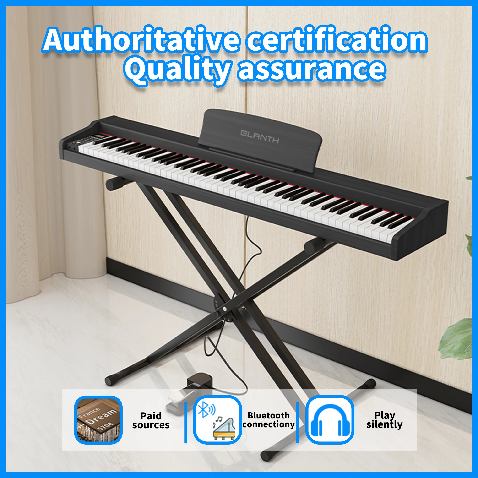 BLANTH digital piano 88 keys portable keyboard organ