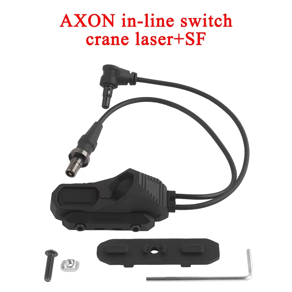 Tactical AXON Remote In-Line Dual Function Pressure Switch Flashlight PEQ NGAL L