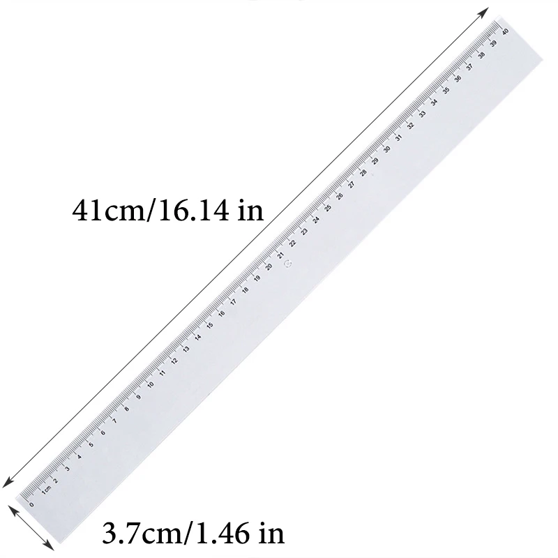 High Precision Transparent Measuring Ruler - Office & Educational Stationery Supplies