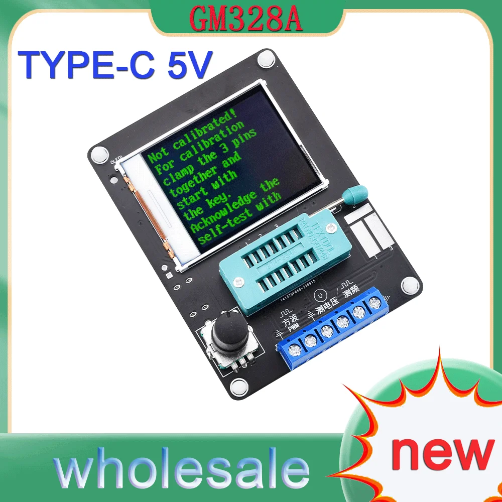 Typec 5v Gm328a Transistor Tester Diode Capacitance Esr Voltage