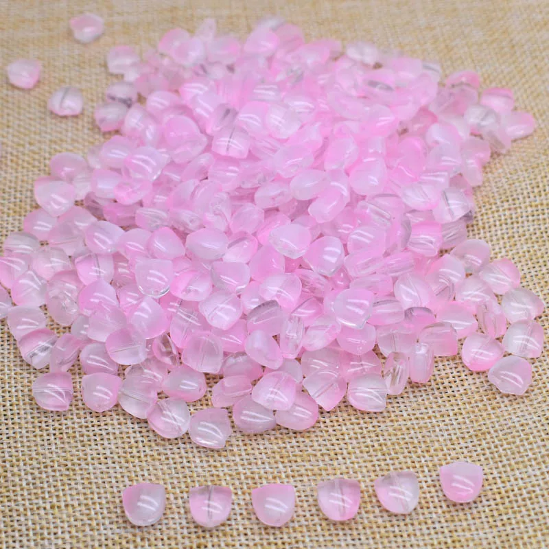 30pcs 9mm Multicolor Glass Tulip Flower Beads