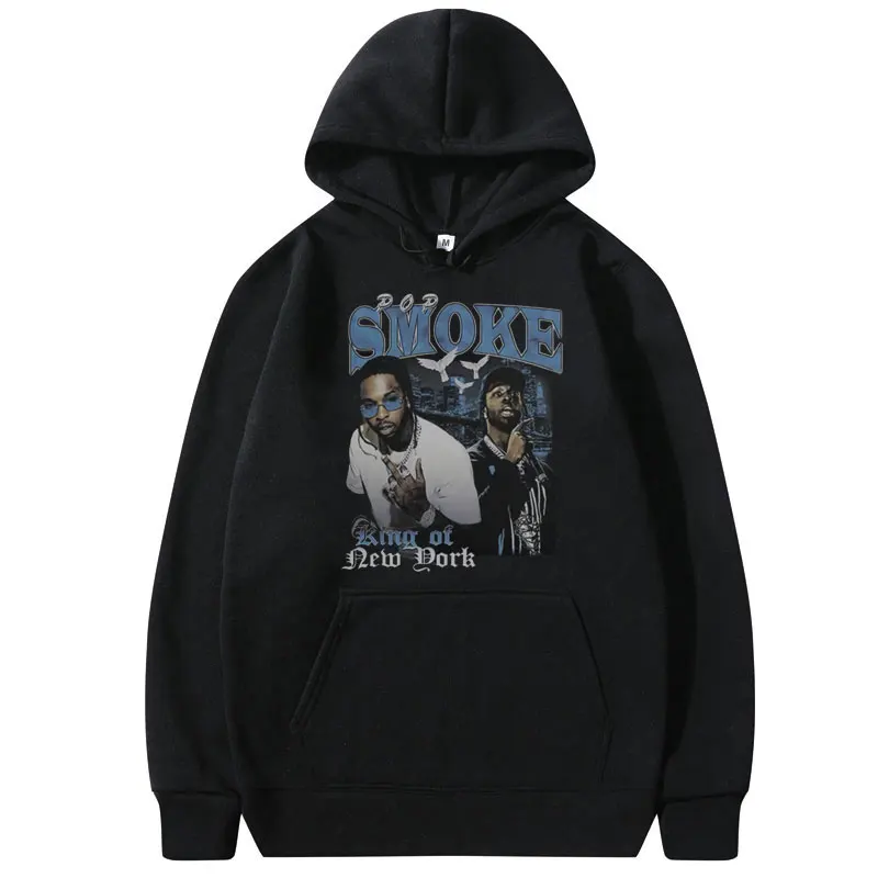 

New Awesome Pop Smoke Print Hoodie Unisex Oversized Fashion Sportswear Men Women Hip Hop Sweatshirts Rapper The Woo King Hoodies