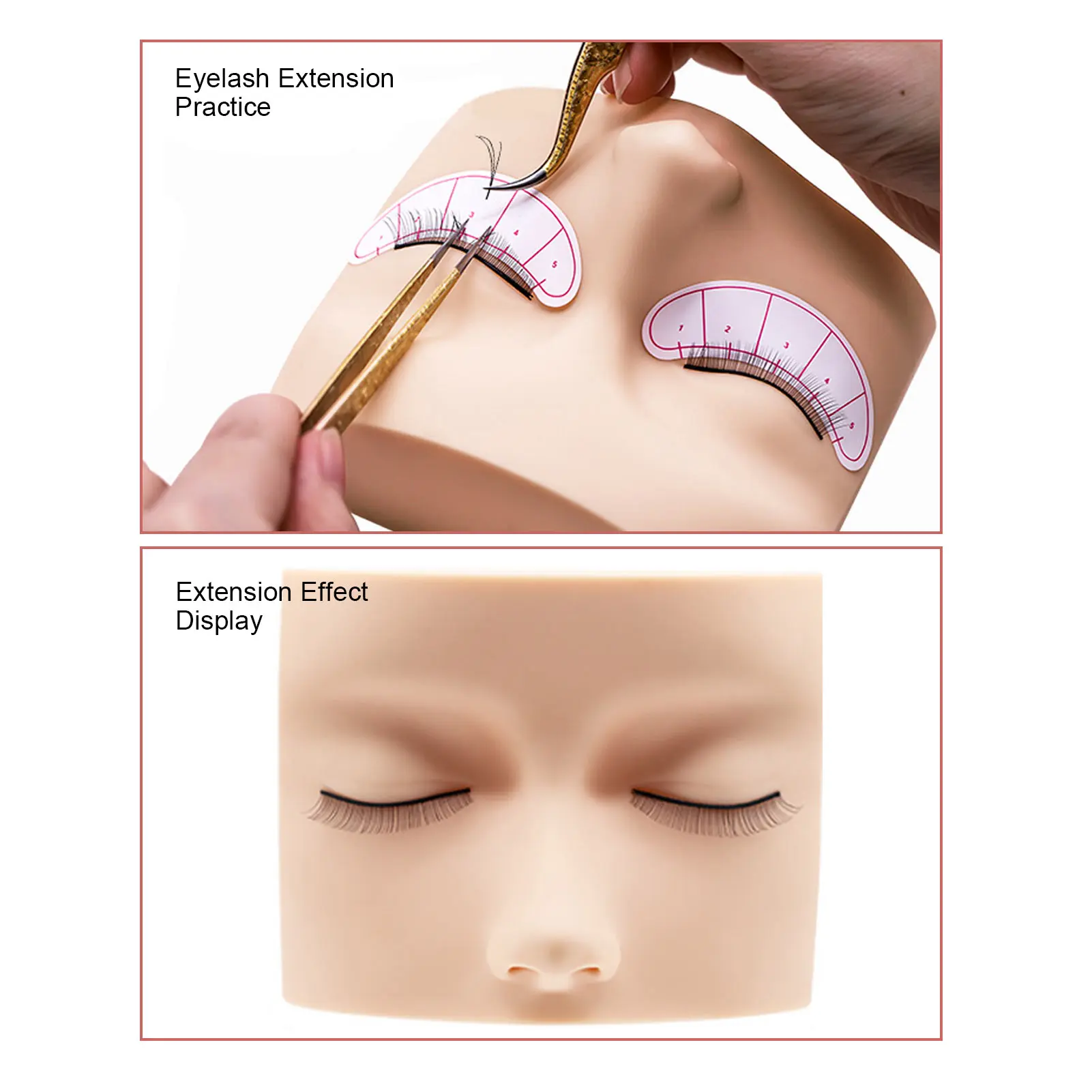 Eyelash Extension Practice Head 3
