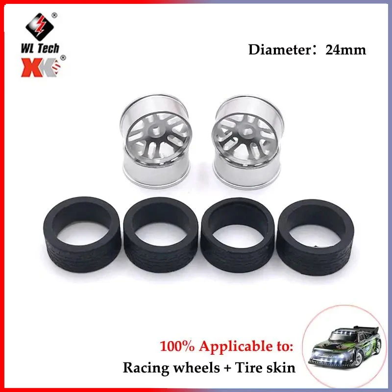 4PCS/lot 27mm Hex Monster Truck Wheel Tires for Wltoys 284131 K969 K989 1/28 Off Road RC Car Upgrade Parts K989-53 Trx4