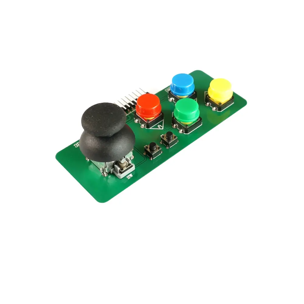 

1pcs X 3D joystick module. PS2 rocker. Game handle. 360 degree rotation. Independent keyboard.