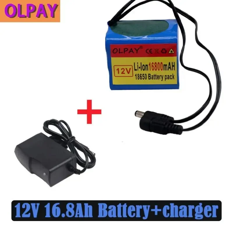 

3S3P 12V 16800 mAh 18650 Rechargeable Battery 12V with BMS Lithium Battery Protective Panel + 12.6V Charger electric scooter