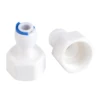 6Pcs Fitting Connector for Aquarium RO Water Filter Reverse Osmosis System Fit 1/4 Tube OD to 1/2 Female Water Filter Connector 5