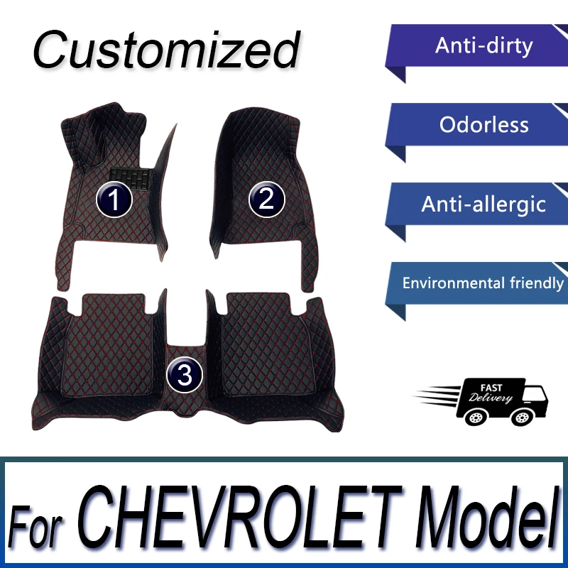 Car Floor Mats For CHEVROLET Impala Camaro Camaro SS Malibu XL Monte