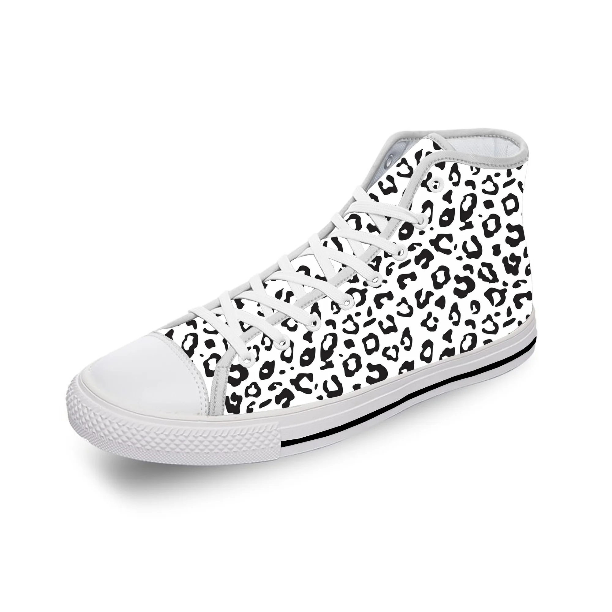 

Высокие кроссовки с леопардовым принтом для мужчин и женщин, Подростковая модная повседневная холщовая спортивная обувь для бега, легкая обувь с 3D-принтом