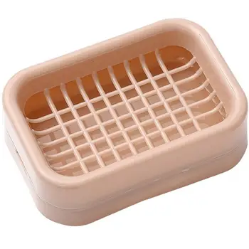 กล่องใส่เดินทางเดินป่าอาบน้ำในบ้านกล่องสบู่พลาสติกชั้นวางของไม้หัวจ่ายสบู่ใหม่สำหรับใช้ในห้องน้ำ 7