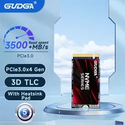 GUDGA M2 NVMe SSD128GB 256GB 512GB 1TB PCI-e 3.0X4 Solid Hard Disk PCIe 3.0 2242 3500/MBS Storage Full New for Laptop Tablets