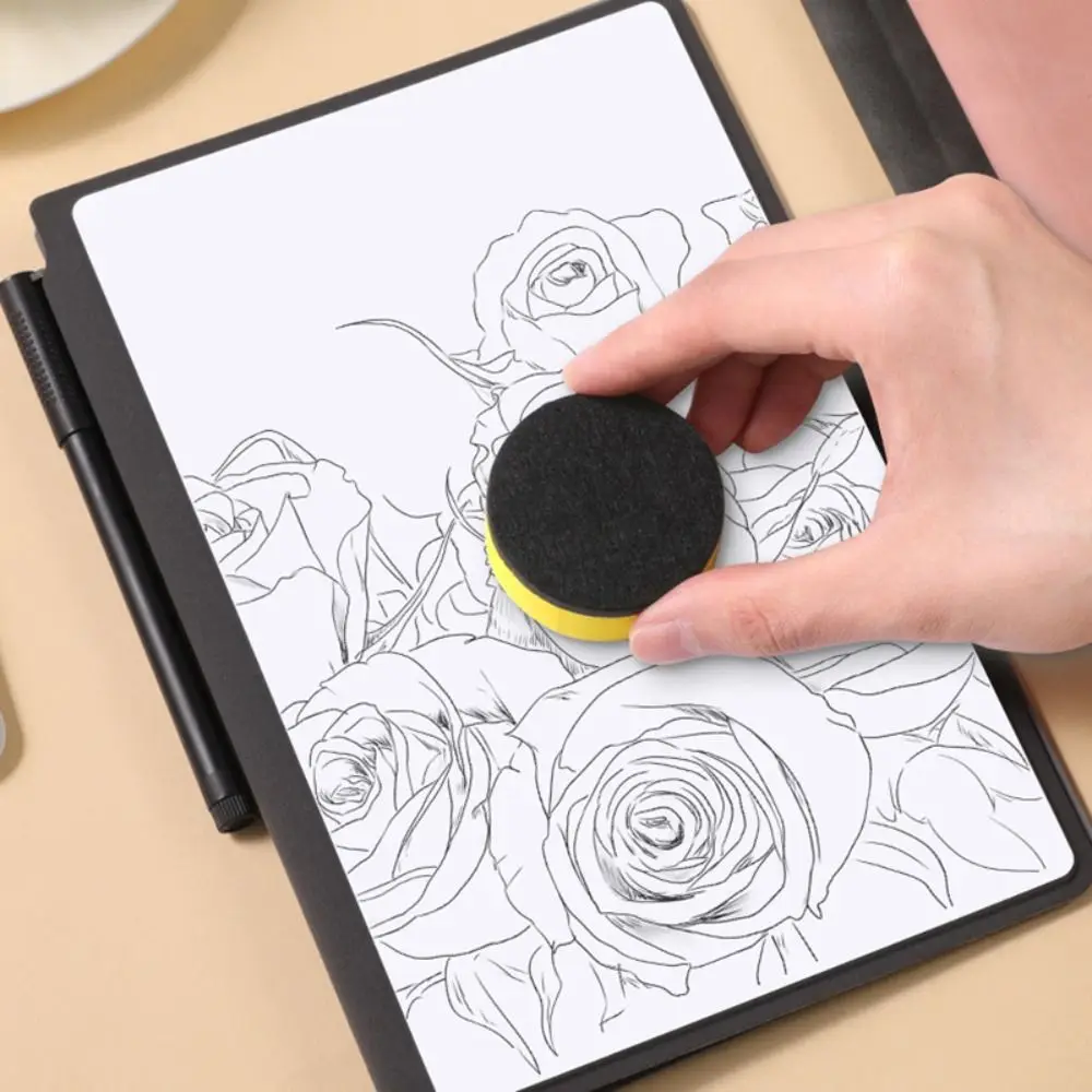 Reusable A5 Whiteboard Notebook With Erasing Cloth Leather Erasable Whiteboard Draft With Whiteboard Pen Stationery Memo Pad