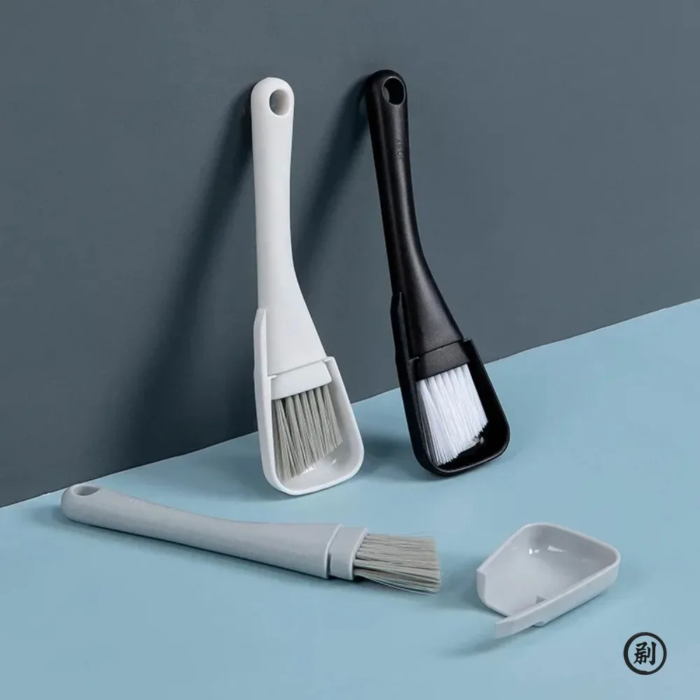 Window Groove Cleaning Brush Windows Slot Cleaner Door Floor Gap Keyboard Brush + Dustpan 2 In 1 Household Cleaning Tools Kit