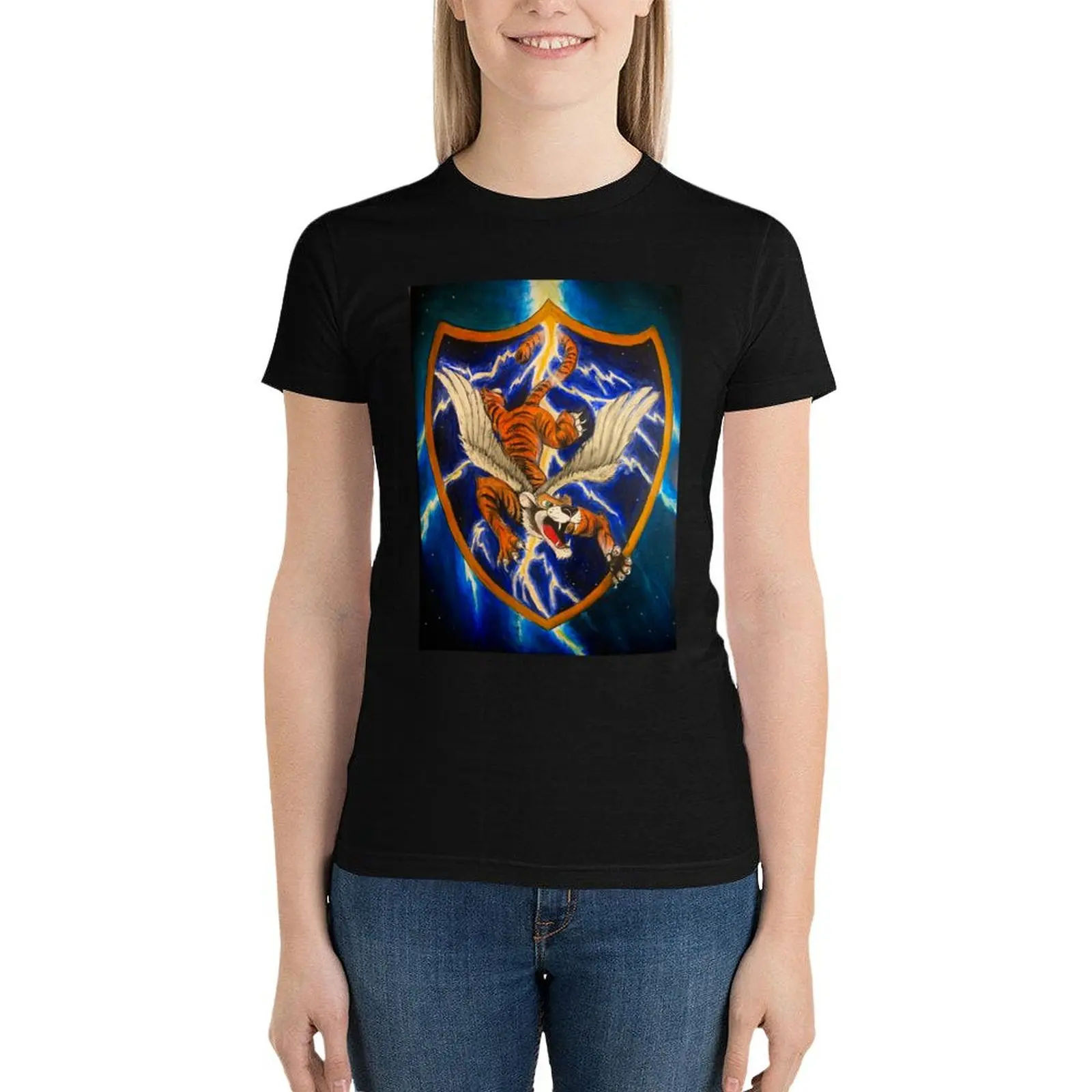 

Flying Tigers T-Shirt oversized korean fashion cute clothes t shirt dress Women