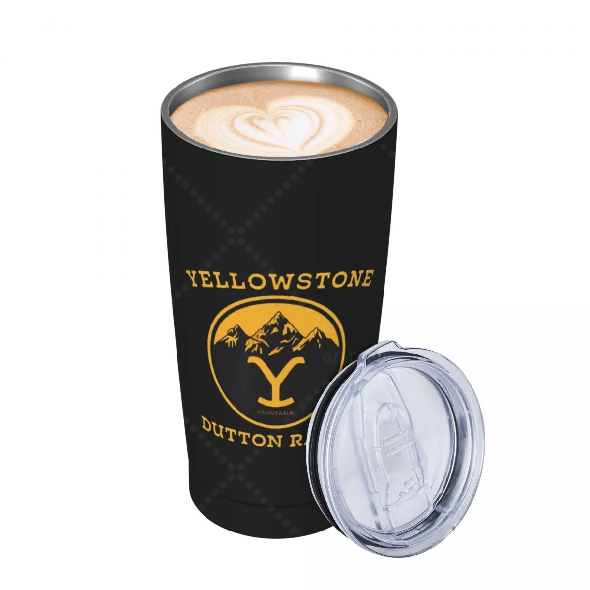 Yellowstones Dutton Ranch Insulated Stainless Steel Thermo Coffee Cup Mug with Lid Tumbler for Office Home Car Bottl 20oz