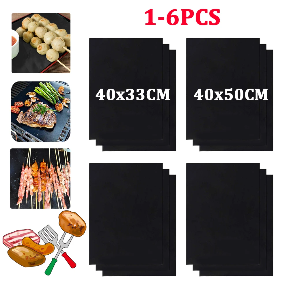 5 Stück Antihaft-Grill matte 40*33cm Back matte Grill werkzeuge