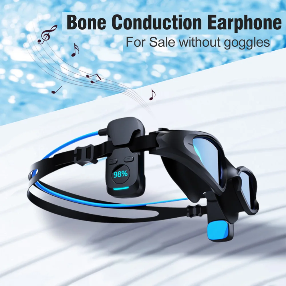 

Bone Conduction Wireless Bluetooth Earphones Music MP3 Player with Mic 8G Memory IPX8 Waterproof Swimming Underwater Headphones