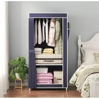 Simple Wardrobe Foldable Dustproof Storage Cabinet Household StudentS Bedroom Minimalist Wardrobes Non Woven Closet Organizer 1