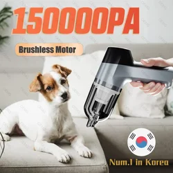 Car Vacuum Cleaner 150000PA Strong Suction Wireless Portable Cleaner for Home Appliance Poweful Car Cleaner for Keyboard