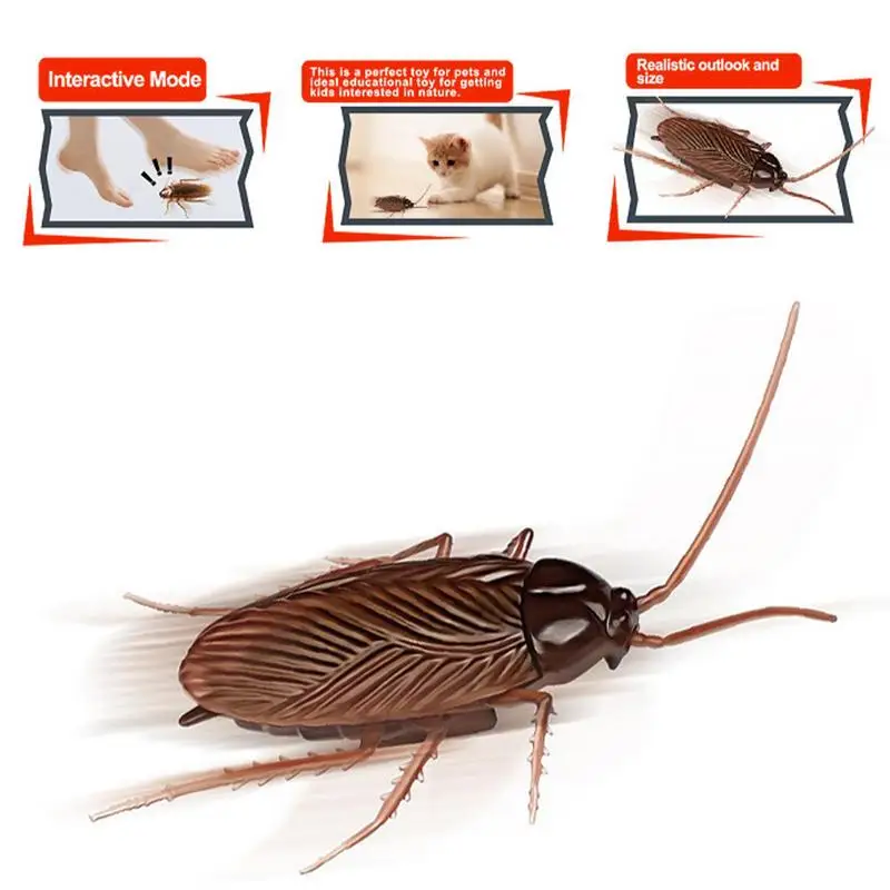 Feelfly, 200 scarafaggi falsi, realistici finti scarafaggi in plastica