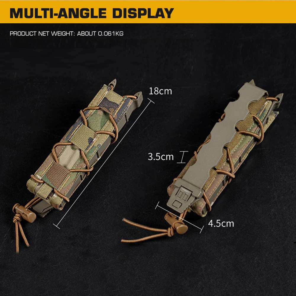 MP5 MP7 Mag Pouch 9mm .45 Long Mag Holder Bag Tactical Modular MOLLE Open Pouch Carrier Hunting Air soft Accessories magazine pouch molle pouch ammo pouch ammunition bag airsoft accessory