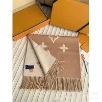 Spot retro classic black grey light milk tea cashmere scarf, women's internet famous shawl, wool warm scarf - Image 3