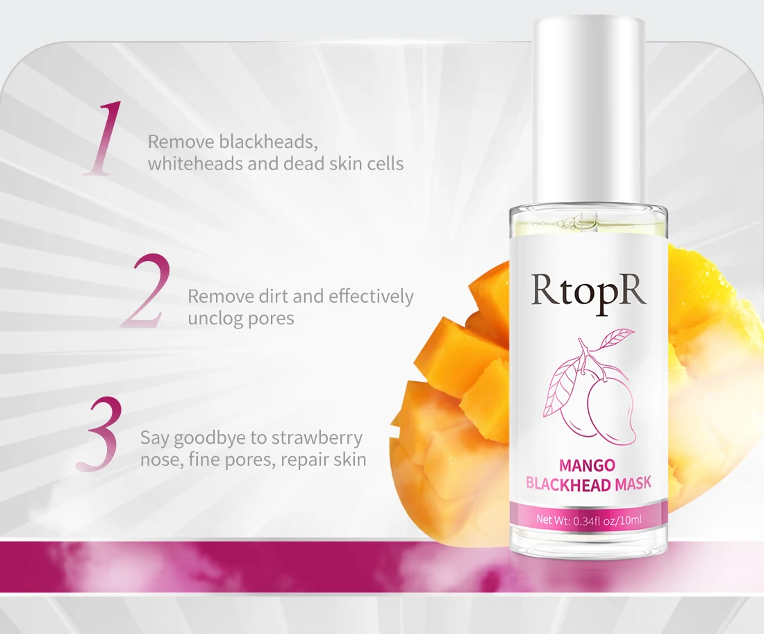 Description Picture 4 of itemRemoves Blackheads Deep Cleans Pores Softens Cuticles Absorbs Excess Oil and Dirt Mango Extract Safe and Natural  Shrink Pores