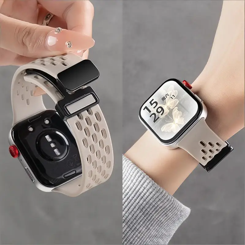 Breathable Silicone Magnetic Strap for Huawei Watch Fit - Enhanced Comfort Accessory