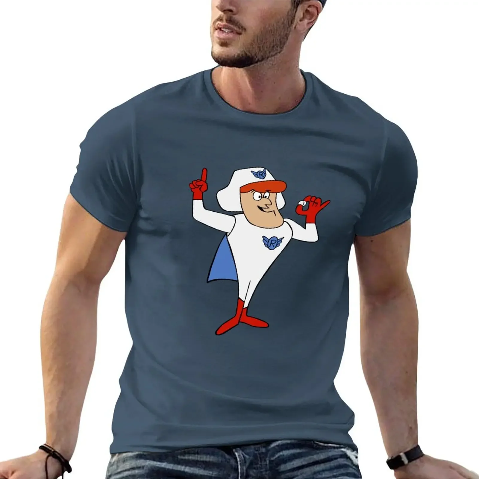 

Roger Ramjet T-shirt vintage clothes tops plus sizes mens cotton t shirts
