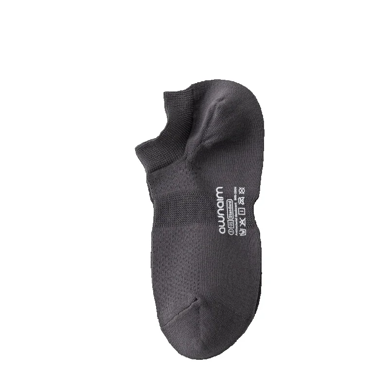 2025e Summer Thin Tube Boat Simple Solid Color Short Men's Versatile Sweat-Absorbing Breathable Mesh Cotton Socks_voghion.com
