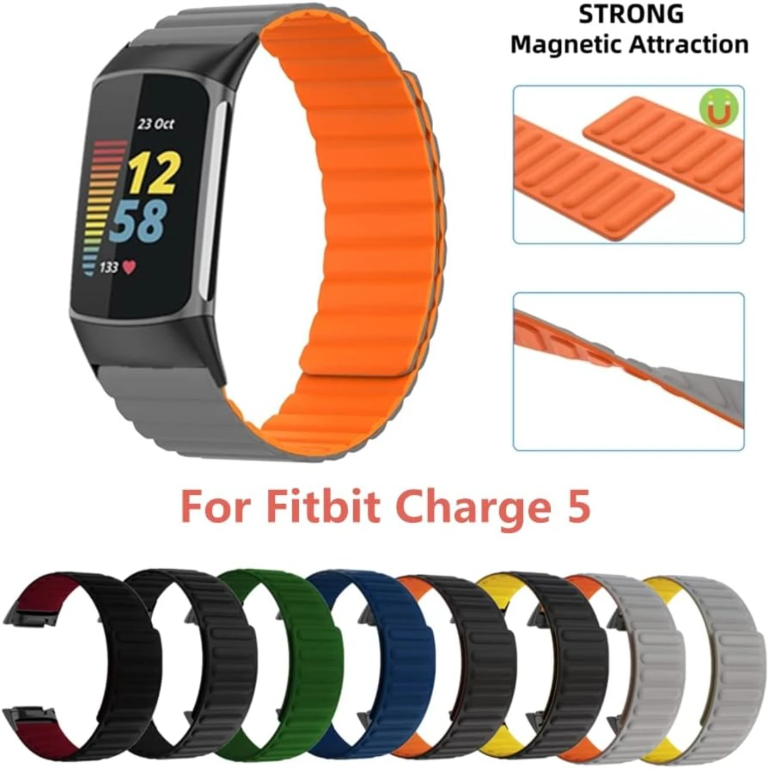 Silicone replacement bands for Charge 5